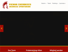 Tablet Screenshot of cherokees-lacrosse.com